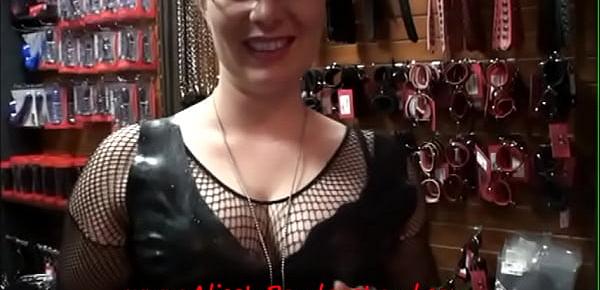 trendsSissy Maid PUBLIC Shopping Trip MrS Sexshop Rubber Latex AliceInBondageLand